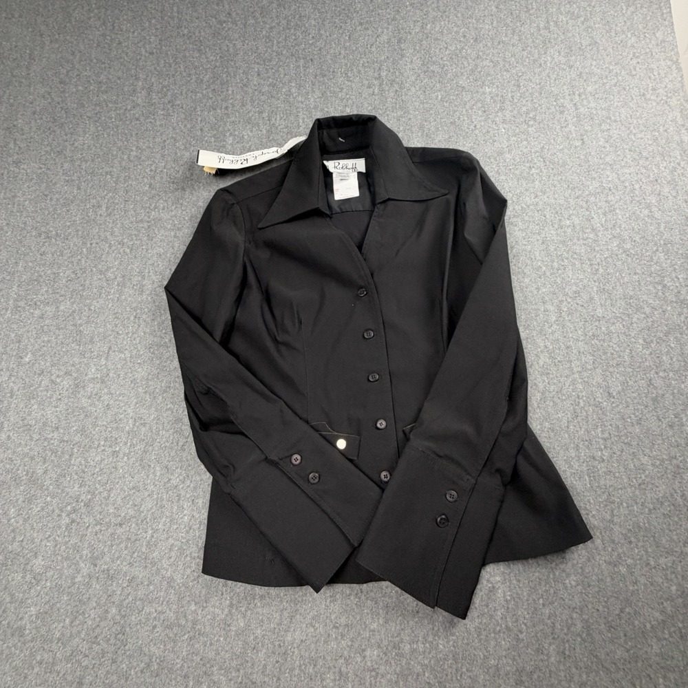 Joseph Ribkoff Black Fitted Stretch Jacket Y2K Style Flared Cuffs Size 8